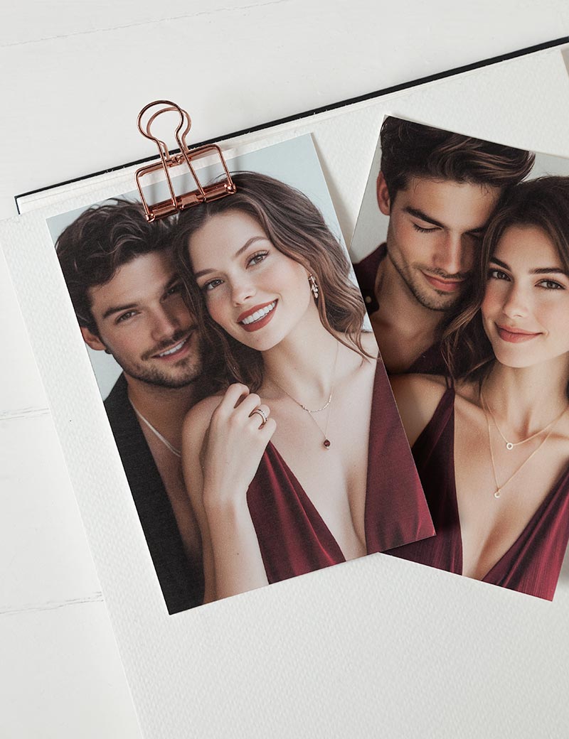 Composición para mostrar la importancia de la fotografía en el diseño y su capacidad para conectar emocionalmente