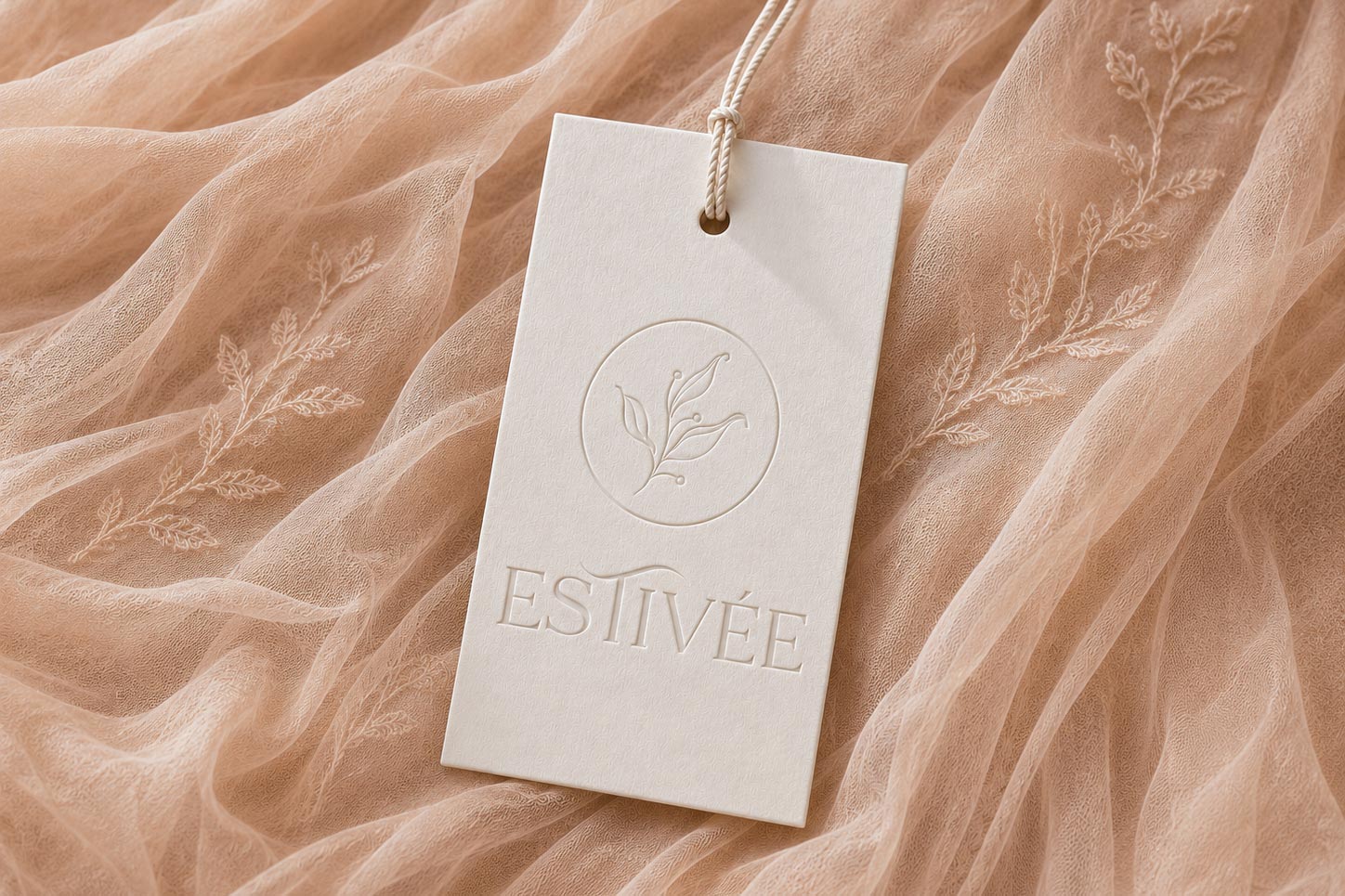 etiqueta relieve estivee horizontal